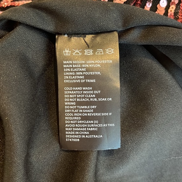 BARDOT Stripe Sequin Bellissa Dress in Multi Pink S NWOT Holiday Cocktail Semi - Picture 7 of 8